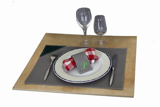 Set de table en tissu de store (fibre de verre + PVC) personnalisable